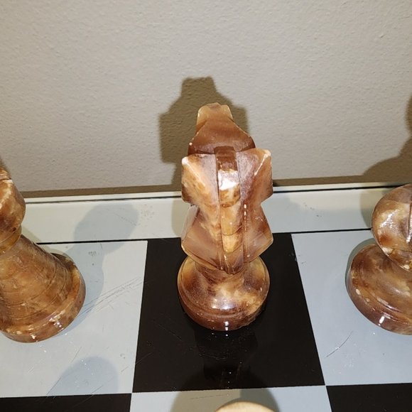 Vintage Stone Chess Set - Picture 14 of 16